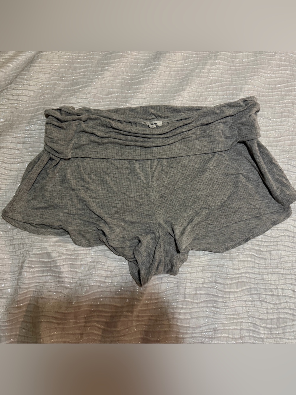 Garage Women's Heather Gray fold over Shorts